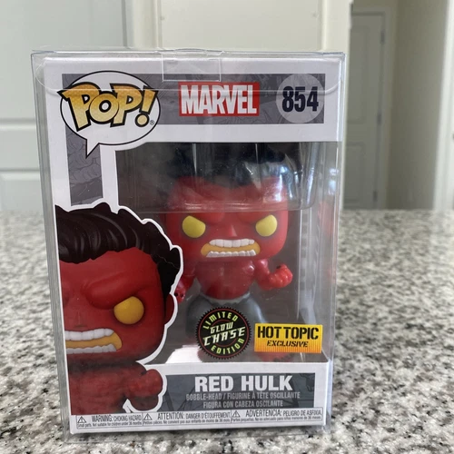 Funko Pop Marvel Comics Red Hulk Chase Glow in the Dark 854 Exclusive￼