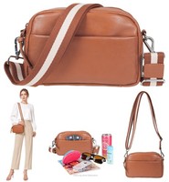 Handtasche Damen Tasche Echtes Leder Alessandro Crossbody Milano 12976 Cognac +E