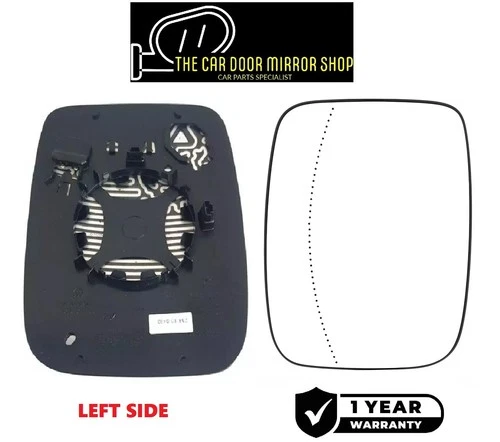 Fits Renault Trafic MK3 2021-2025 Left Side Wing Door Mirror Glass Heated Base