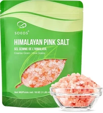 Himalayan Pink Salt, Coarse Grain, 16 oz (1 Pound), Pink Himalayan Sea Salt