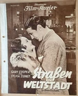 Illustrated Film Courier Program Streets of the Metropolis Gary Cooper 1931