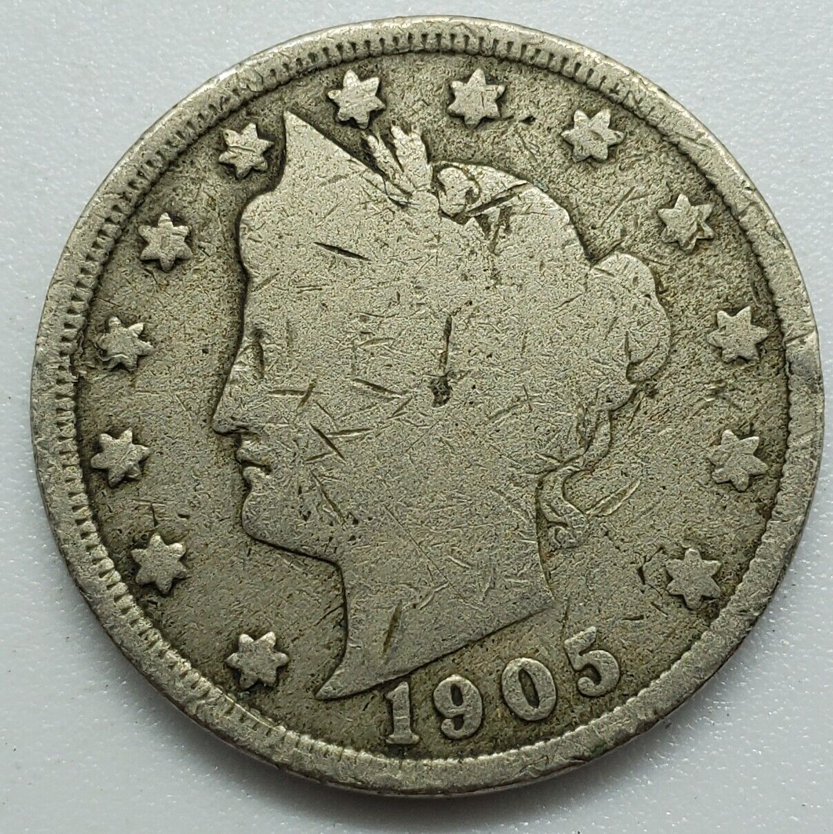 1905 Liberty V New product type Nickel Max 52% OFF Cents US #50 Coin
