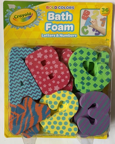 Crayola Mix and Match Bath Foam Letters & Numbers | eBay