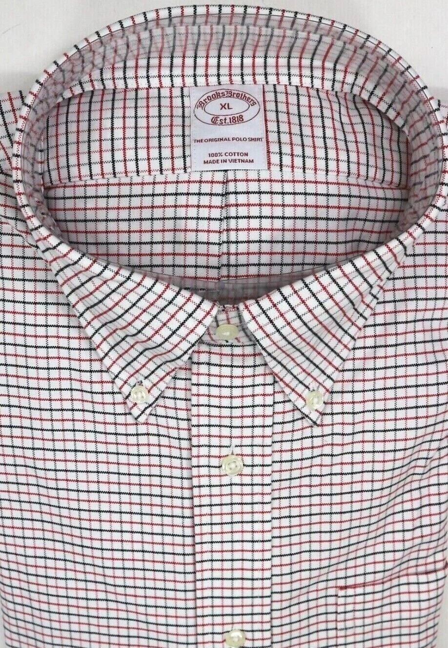 Brooks Brothers The Original Polo Shirt Oxford XLARGE Non-Iron All Cotton
