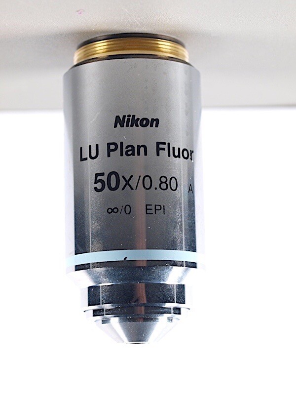 Nikon LU Plan Fluor 50x EPI M25 ∞ L & LV Series Industrial Nikon LU Plan Fluor 50x EPI M25 ∞ L & LV Series Industrial