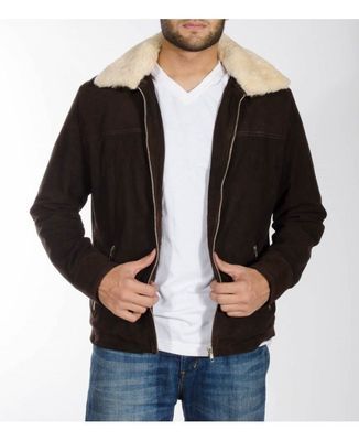 THE WALKING DEAD RICK GRIMES ANDREW LINCOLN 100% SUEDE LEATHER