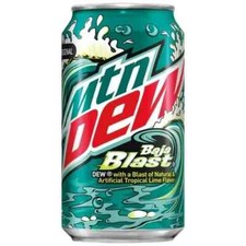 12 x Mountain Dew Baja Blast  Soda  Cans 355ml-Free Fast Delivery