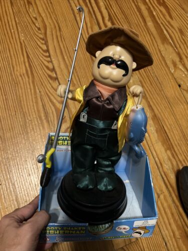 RARE Gemmy- Singing Booty Shaker Spinning Fisherman Battery Operated - Picture 1 of 6