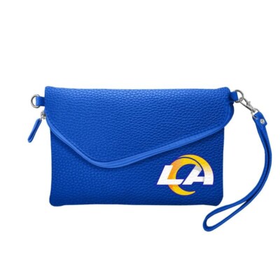 NFL Los Angeles Rams Fold Over Crossbody Pebble Purse