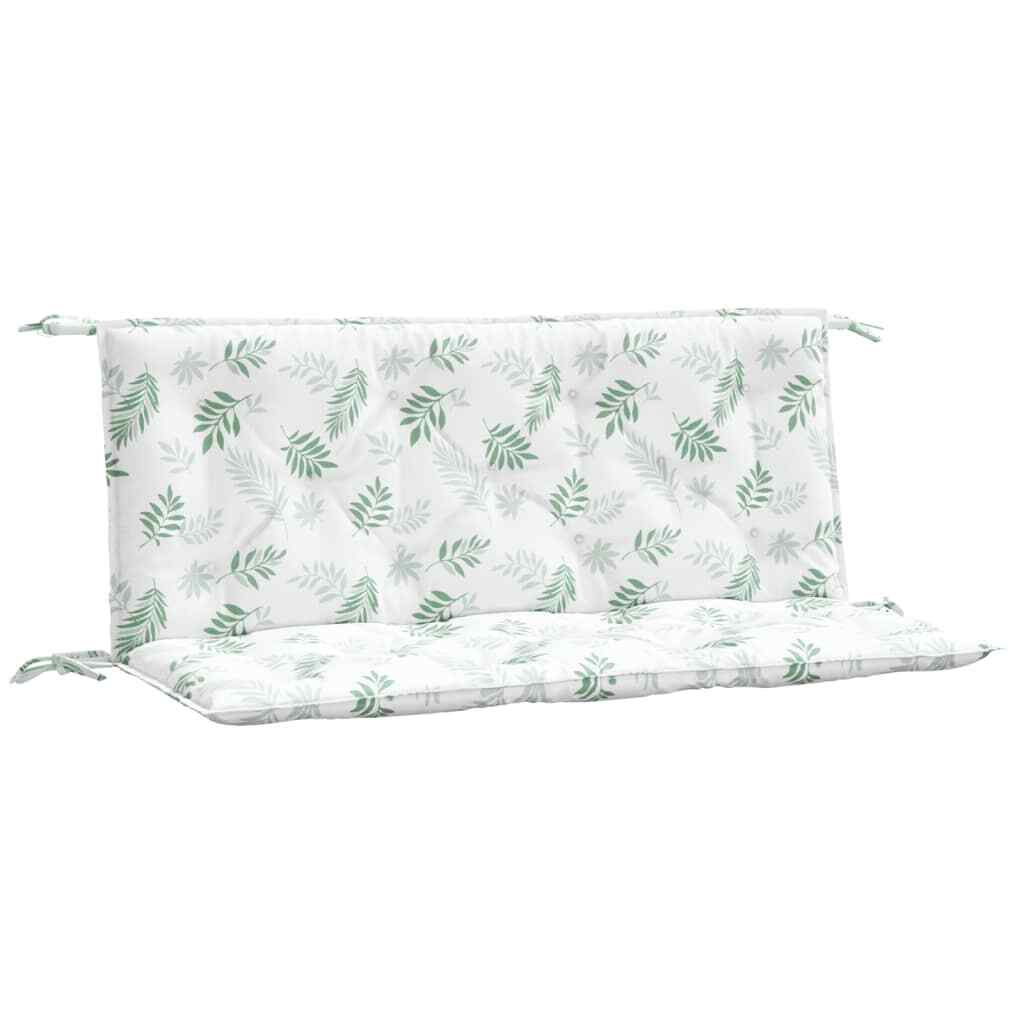 AX 2 Cuscini Fantasia Foglie Per Panche 120x50x7cm Schienale Giardino New 361693