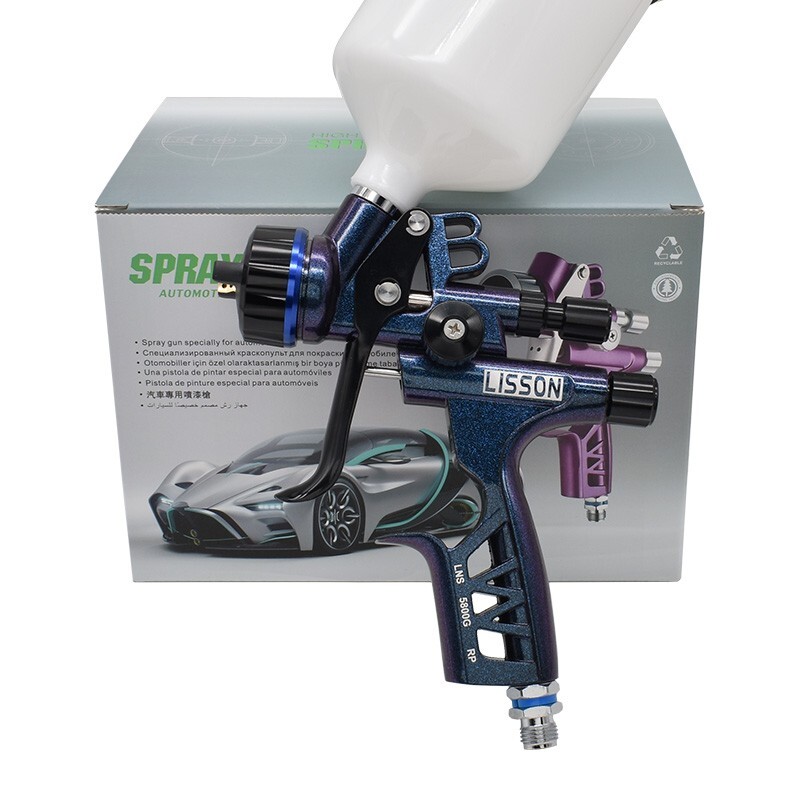 HVLP 5800G Spray Gun 1.3mm Car Painting Sprayer Tool Spray Air Paint