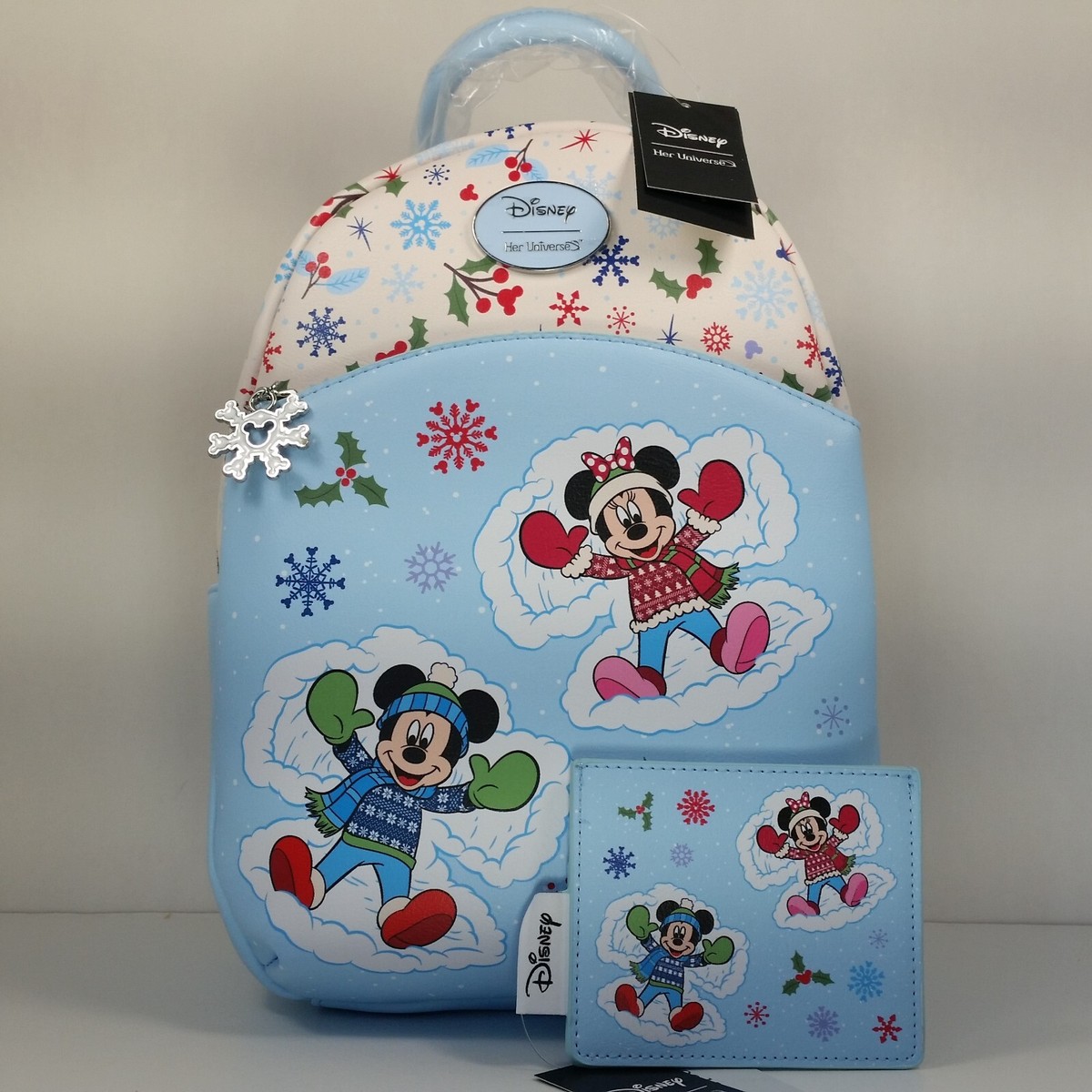 Mickey Mouse & Minnie Mouse Snow Angels Mini Backpack 