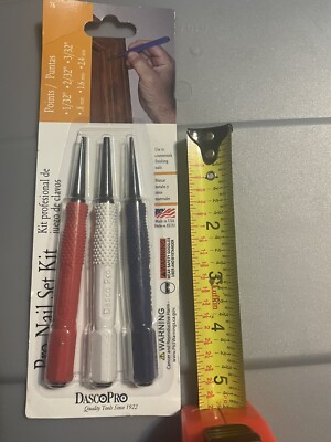 DASCO PRO Inc - 3 Pcs Pro Nail Punch Set (76) - USA MADE - NEW