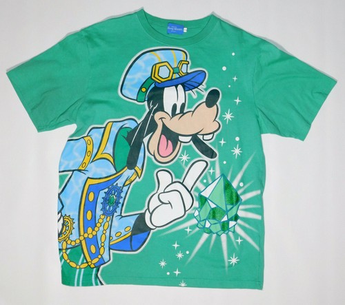 16 Disney Tokyo Disneysea 15th Anniversary Goofy Crystal T Shirt Size Ll Usa M Ebay