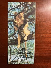 Brochure ancienne du lac Manyara parc national Tanzanie années 1970 1970 Afrique