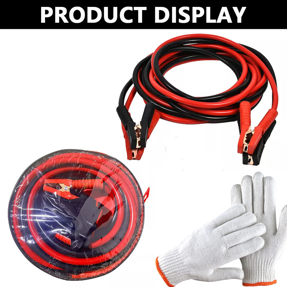6M Heavy Duty Jump Leads 3000AMP Car Van Battery Starter Booster Cables Jumper