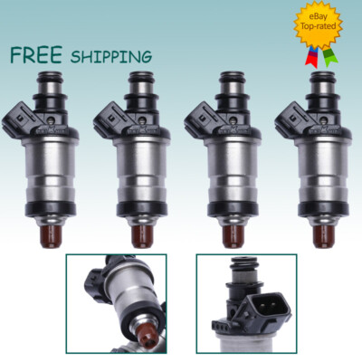 Set of 4pcs 06164-P2J-010 FJ581 Fuel Injectors For 1996-2001 ACURA INTEGRA 1.8L