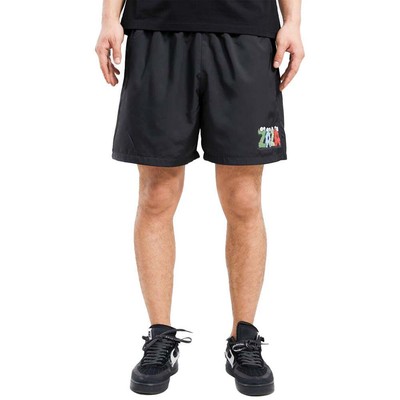 ZAZA Men Eyes See U Nylon Shorts (Black)
