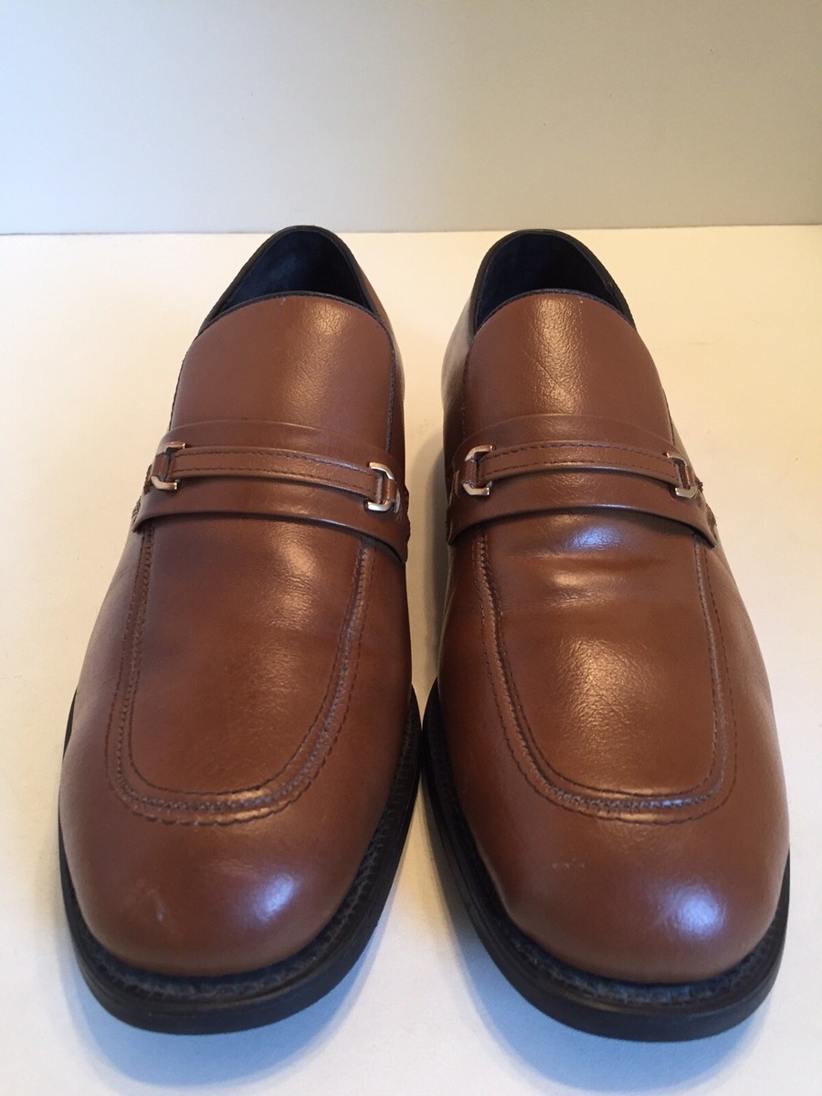 Hytest Safety Loafers Brown Leather Steel Toe Dress Men display picture 3