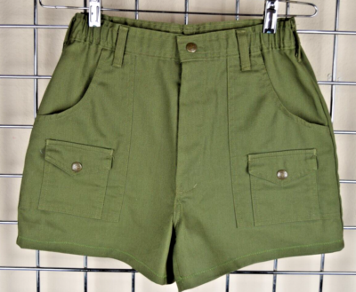 Vintage Boy Scouts of America Uniform Shorts Size S/M 70s Olive