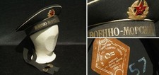 Originale UDSSR Matrosenm&uuml;tze; Beskozurka der Marine-Flotte; Gr&ouml;&szlig;e 57