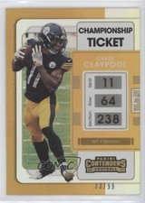 2021 Panini Contenders Championship Ticket 73/99 Chase Claypool #84 7m3