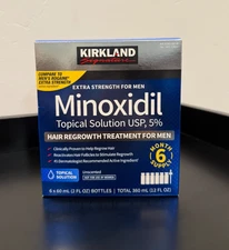 Kirkland Signature Minoxidil 5% Extra Strength Men Hair Regrowth  Original