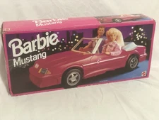 Mattel Barbie Mustang Convertible Pink 65032 1993 Brand New Open Box
