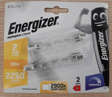 Halogen Floodlight Bulb 120W = 150W 78mm R7S Energizer Security Linear 240V