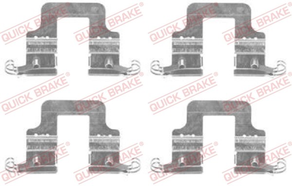 Quick Brake ZubehöRsatz Scheibenbremsbelag 109-1766 FüR Audi A5 8T3 8TA A4 B8 A6-image