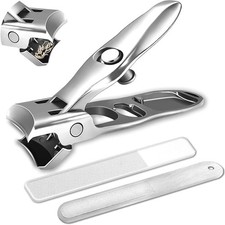 German Nail Clippers for Men Women Thick Nails, Large Wide Jaw Opening Toe Nail