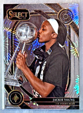 Jackie Young 2025 Panini Select WNBA Courtside Silver Party Prizm-#201 Aces SSP