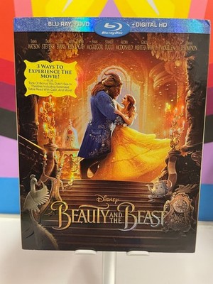 Beauty and the Beast Live Action Blu-ray + DVD *no digital w/slipcover