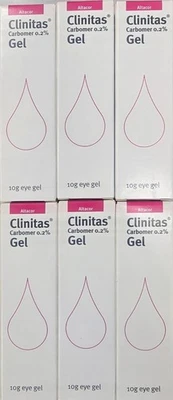 6x Clinitas Gel 0.2% 10g Carbomer | Moisturising Relief For Dry Eyes