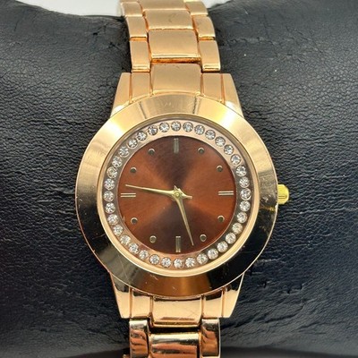LBVYR Rose-gold Crystal Dial Ladies Watch Working New Battery