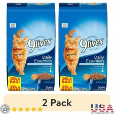 High Protein Dry Cat Food W/ Chicken Beef Salmon Adult Cats 28lb Kibble New