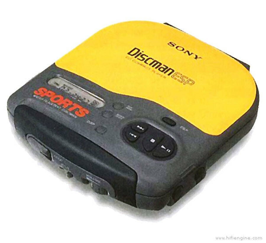 Vintage 1996 Sony Sports DiscMan ESP Portable CD Player (D-451SP