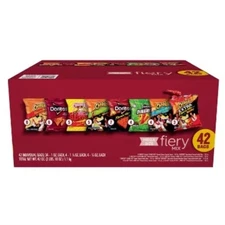 Frito-Lay Spicy Snacks Fiery Mix Chips Mega Size Variety Pack 42 Count
