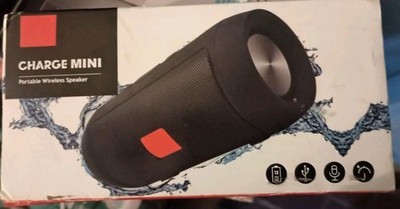 Charge Mini Portable Wireless Speaker, Black