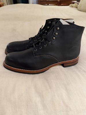 Wolverine 1000 Mile Plain-Toe Evans Classic Boot Black Horween Leather Men's 13D