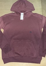 NWT ABERCROMBIE KIDS a f essential popover hoodie Boy  s 13/14 RV 45 Maroon Dye