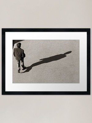 Schatten gerahmter Kunstdruck gerahmtes Wandbild Poster Leinwanddruck Bild