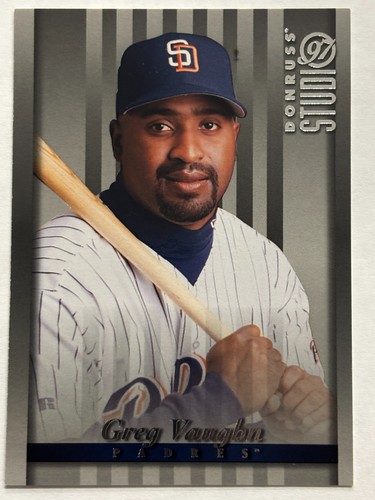 1997 Donruss Studio Greg Vaughn #99 card