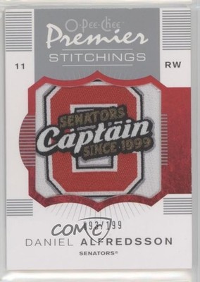 2007-08 O-Pee-Chee Premier Stitchings /199 Daniel Alfredsson #PS-DA HOF 2d8
