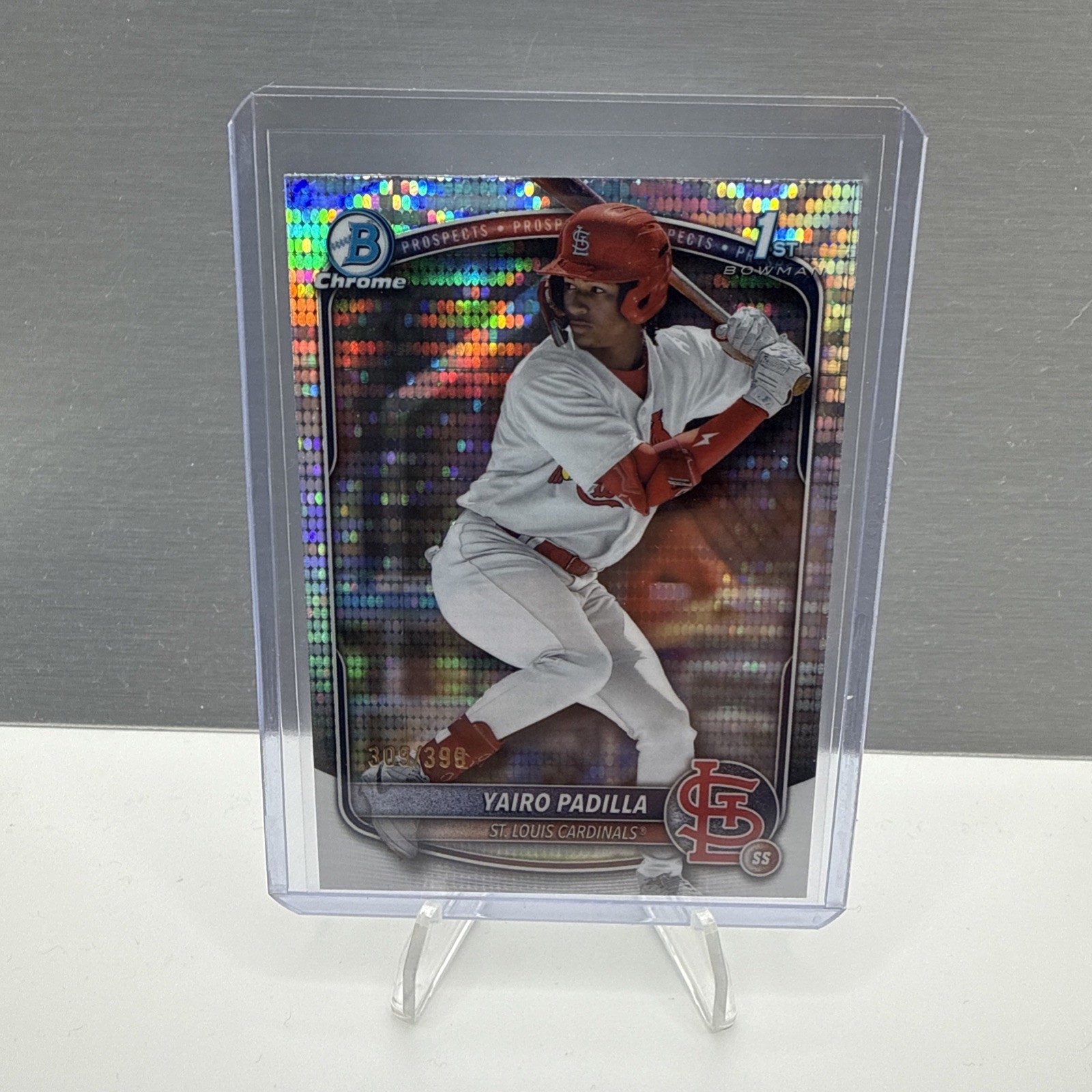 YAIRO PADILLA 2025 BOWMAN CHROME 1ST PULSAR REFRACTOR /399 Cardinals