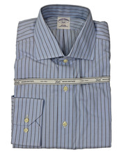 Brooks Brothers 346 Slim Fit 16-4/5 Non-Iron All Cotton English Collar Stripe