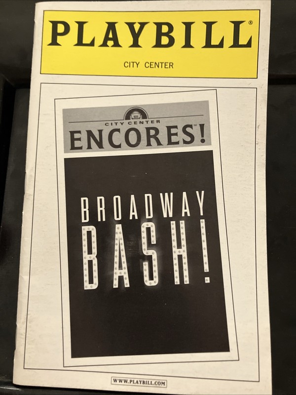 Playbill Encores Broadway Bash! Kristin Chenoweth Donna Murphy  Vanessa Williams