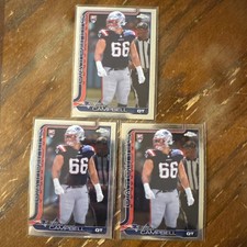 2025 Topps Chrome Football Will Campbell Rookie  #379 RC Patriot 3 Base