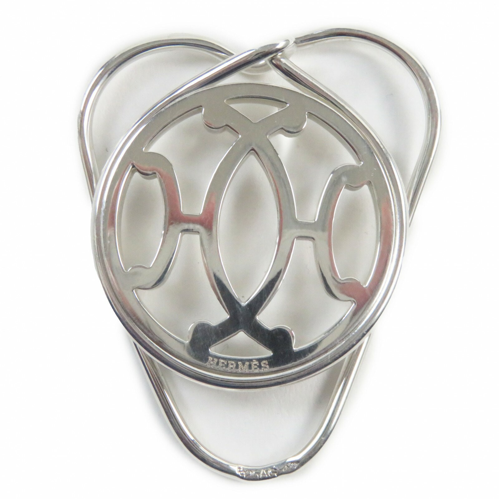Hermes Silver 925 Kiss H Motif Money Bill Clip-image