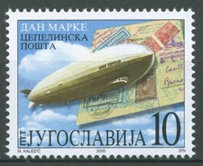 Yugoslavia 2000 Stamp Day Zeppelin Airship 2984 MNH
